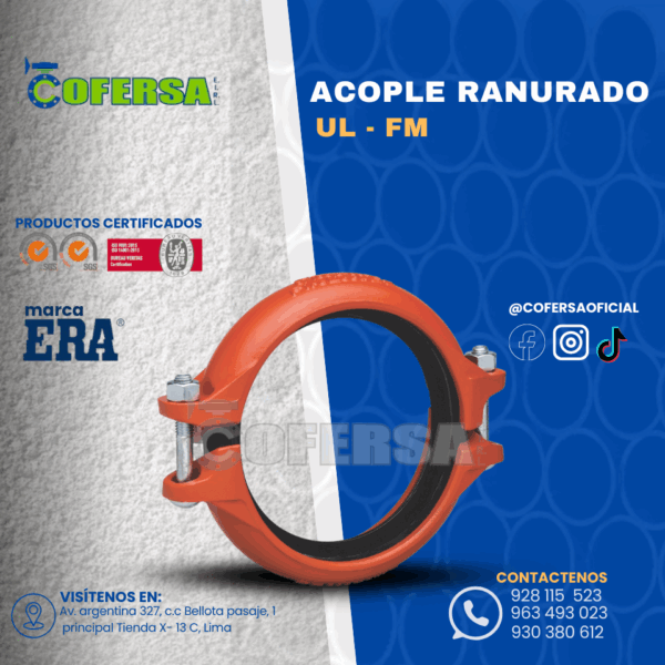 ACOPLE RANURADO UL-FM