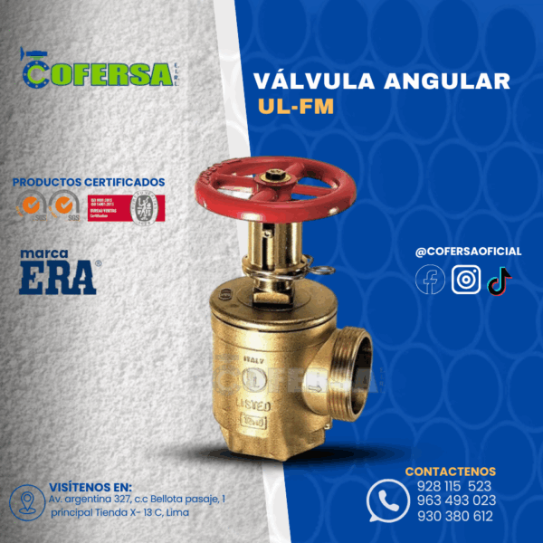 VÁLVULA ANGULAR UL-FM