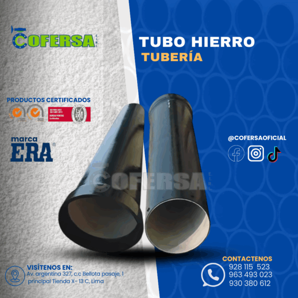 TUBO FIERRO DÚCTIL