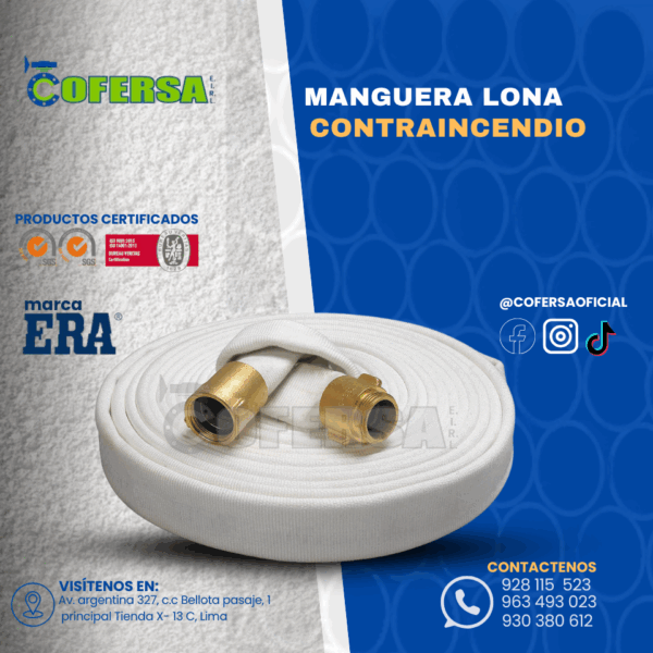 MANGUERA LONA CONTRAINCENDIO