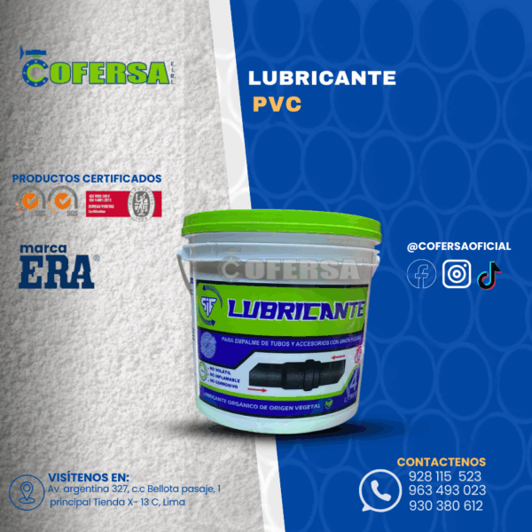 LUBRICANTE PVC