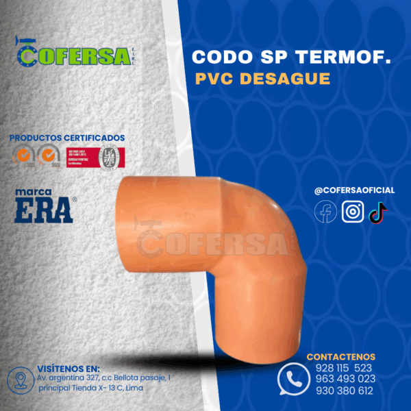 CODO SP DS TERMOFORMADO