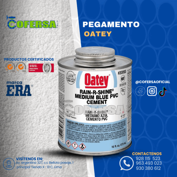 PEGAMENTO OATEY AZUL