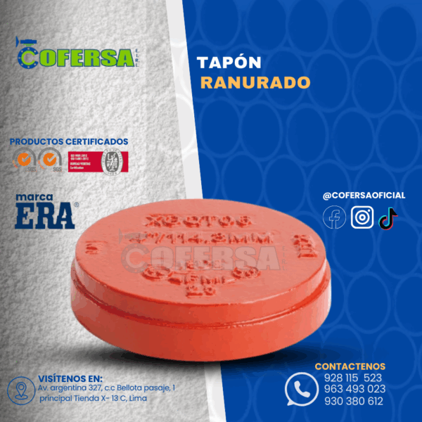 TAPÓN RANURADO