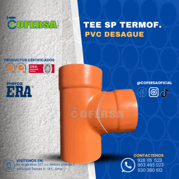 TEE SP DS TERMOFORMADO