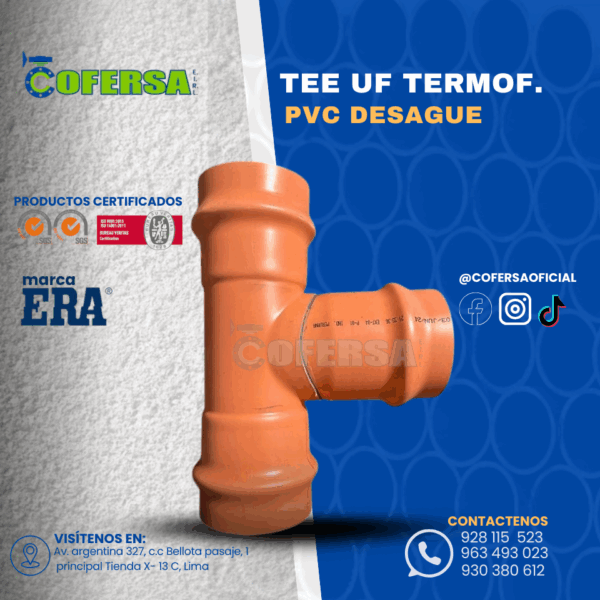 TEE UF DS TERMOFORMADO