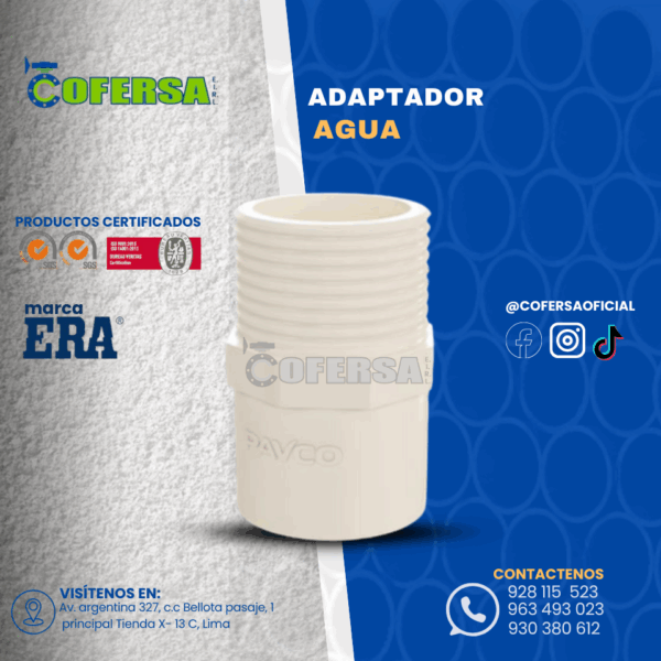 ADAPTADOR AGUA
