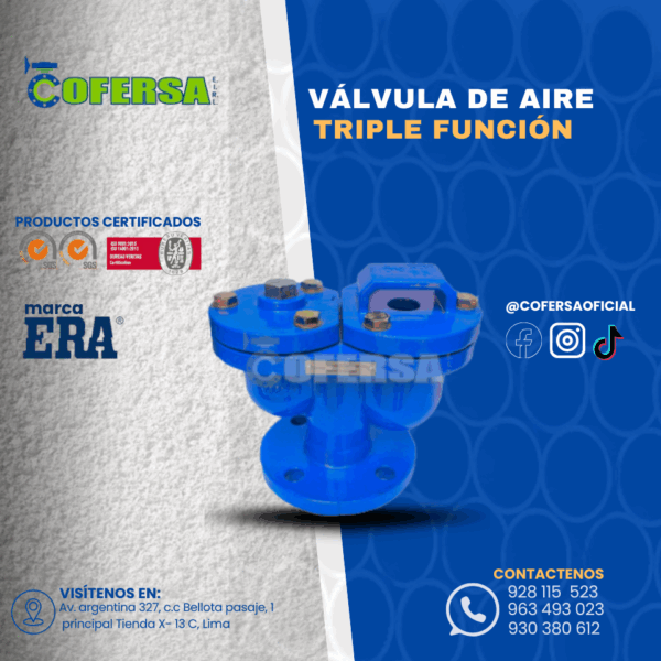 VÁLVULA DE AIRE TRIPLE FUNCIÓN