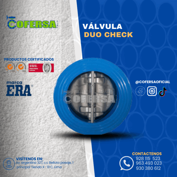 VÁLVULA DUO CHECK