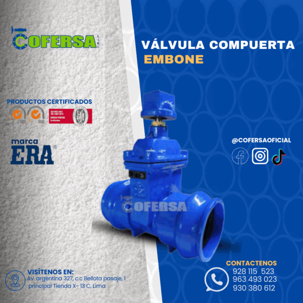 VÁLVULA COMPUERTA EMBONE