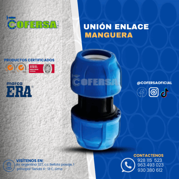 UNIÓN ENLACE MANGUERA