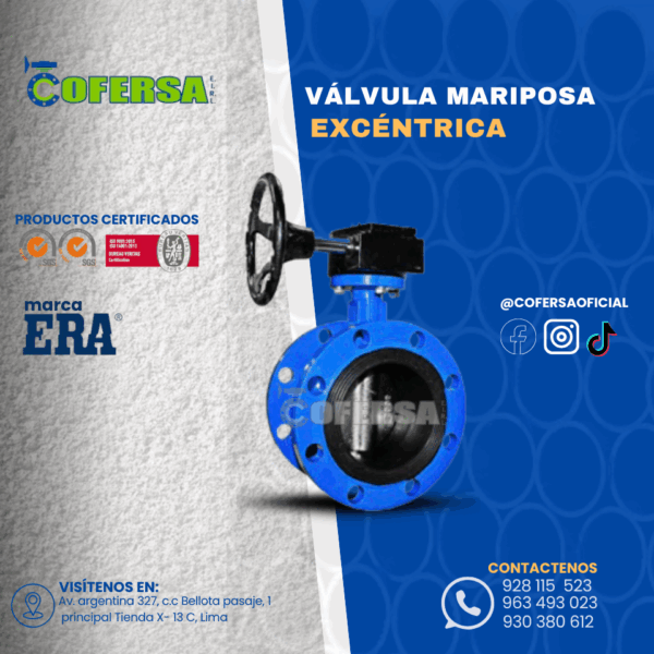 VÁLVULA MARIPOSA EXCÉNTRICA