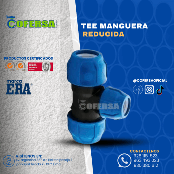 TEE MANGUERA REDUCIDA