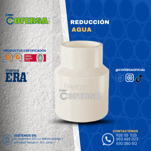 REDUCCIÓN AGUA