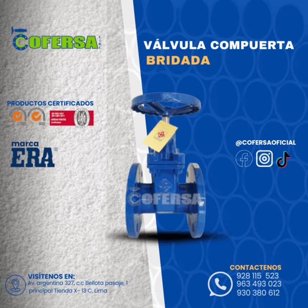 VÁLVULA COMPUERTA BRIDADA